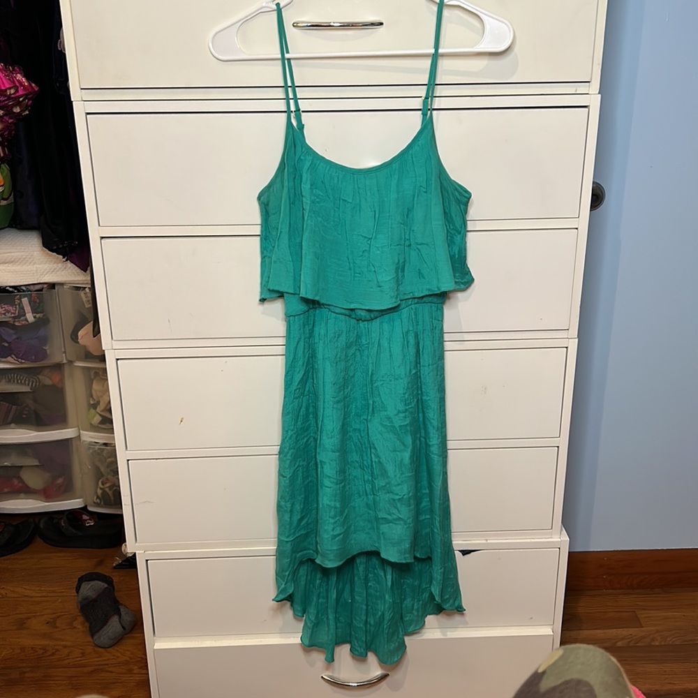 Deb Turquoise High Low Dress